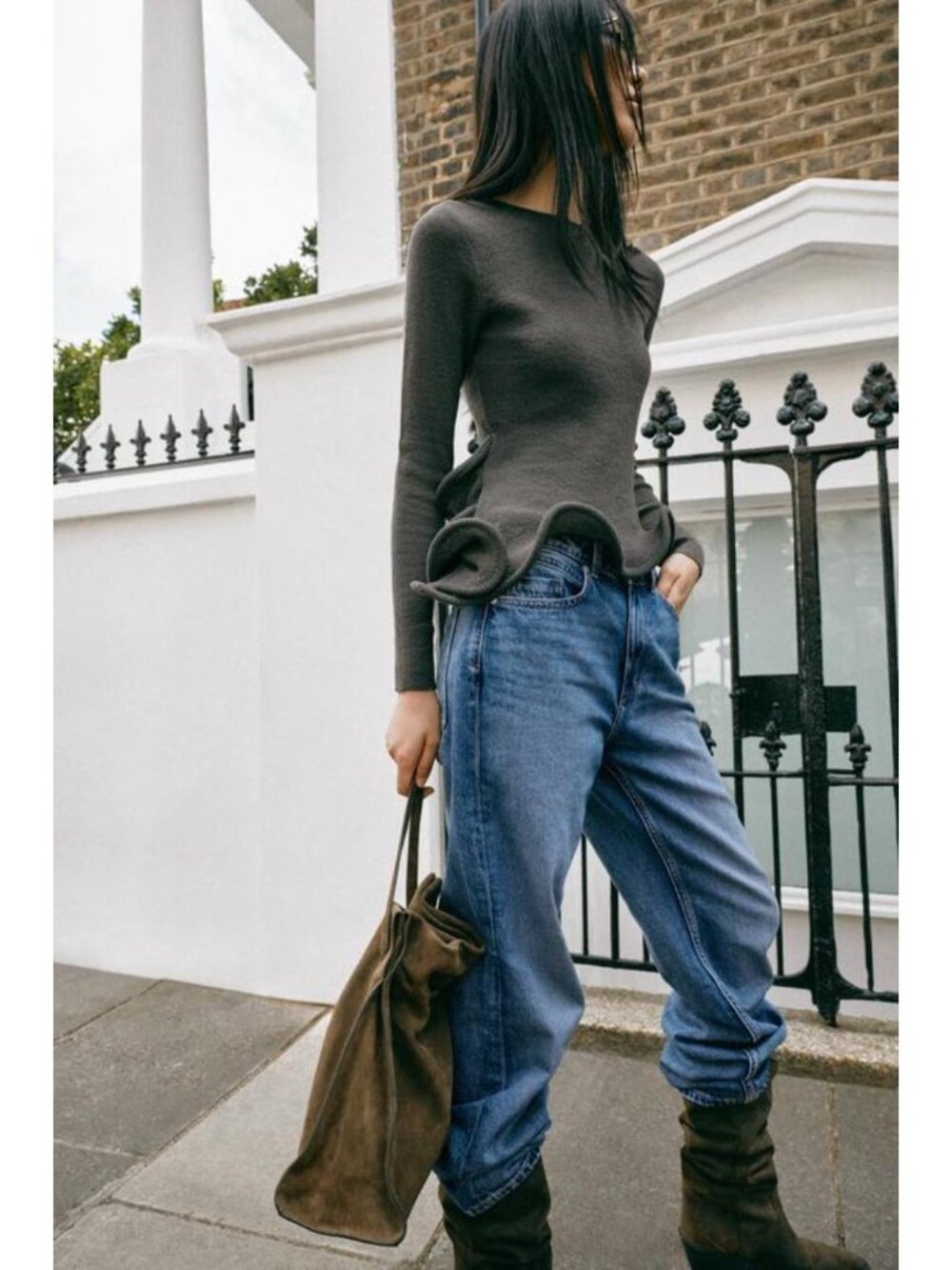 ZARA KNIT RFFLE JUMPER 3653/100/514